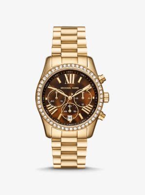 michael kors lexington petite gold|michael kors lexington pave.